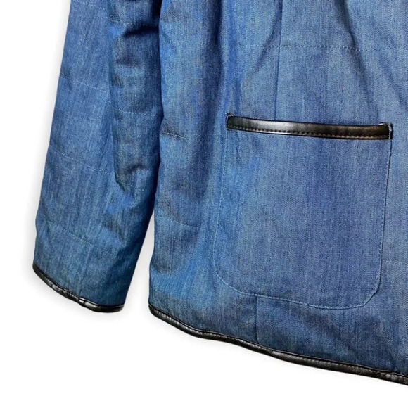 Tribal Jeans  Reversible Buffalo Plaid & Denim Jacket - Picture 7 of 13